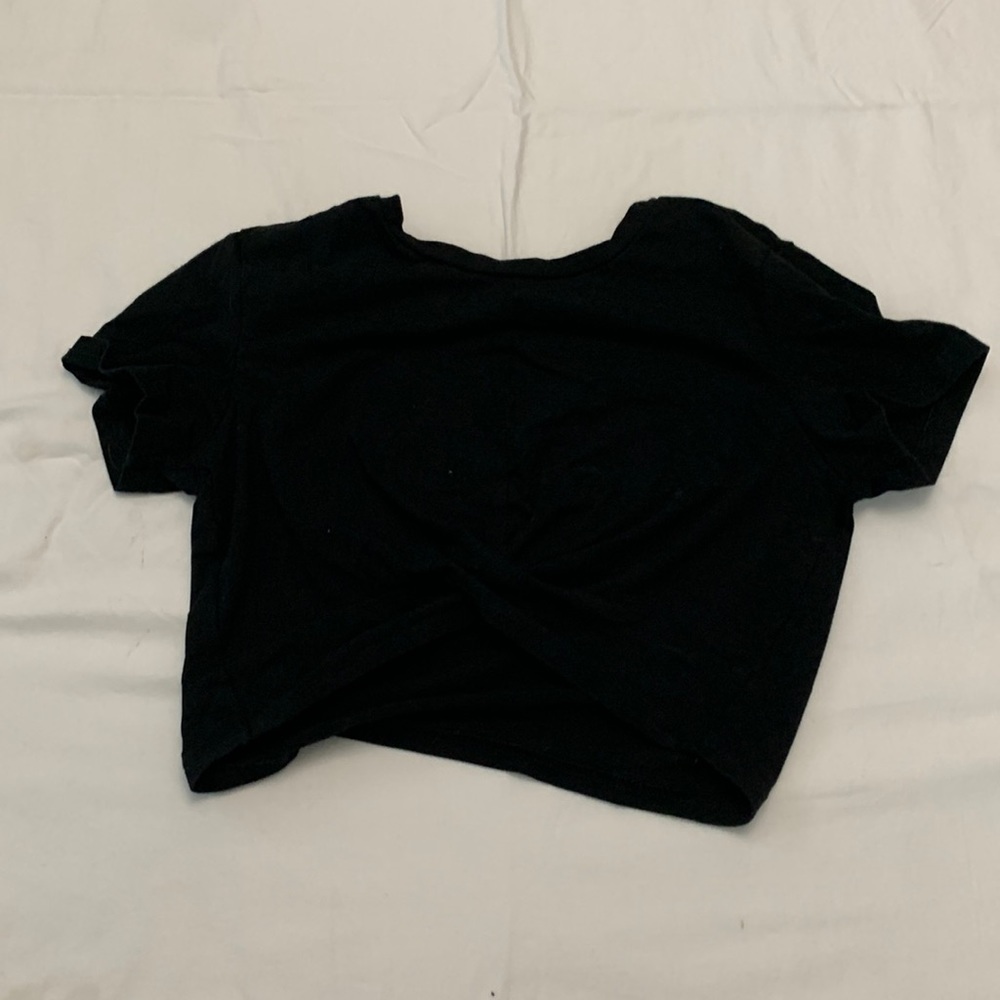 Black crop top